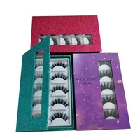 

5 Pairs Thick Long Cross Party False Eyelashes Black Band Fake Eye Lashes Lasting Eyelash Extension