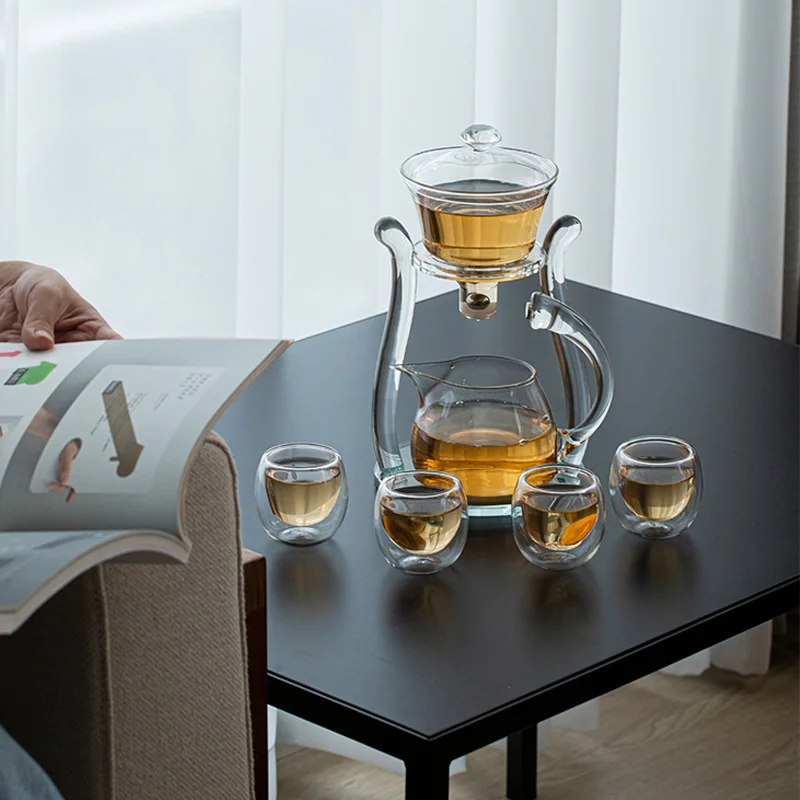 

Magnetic tea coffee pot set with Magnetosphere switch, Transparent