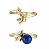 Hot Rocket And Astronaut Children Space Ring brass Alloy rings