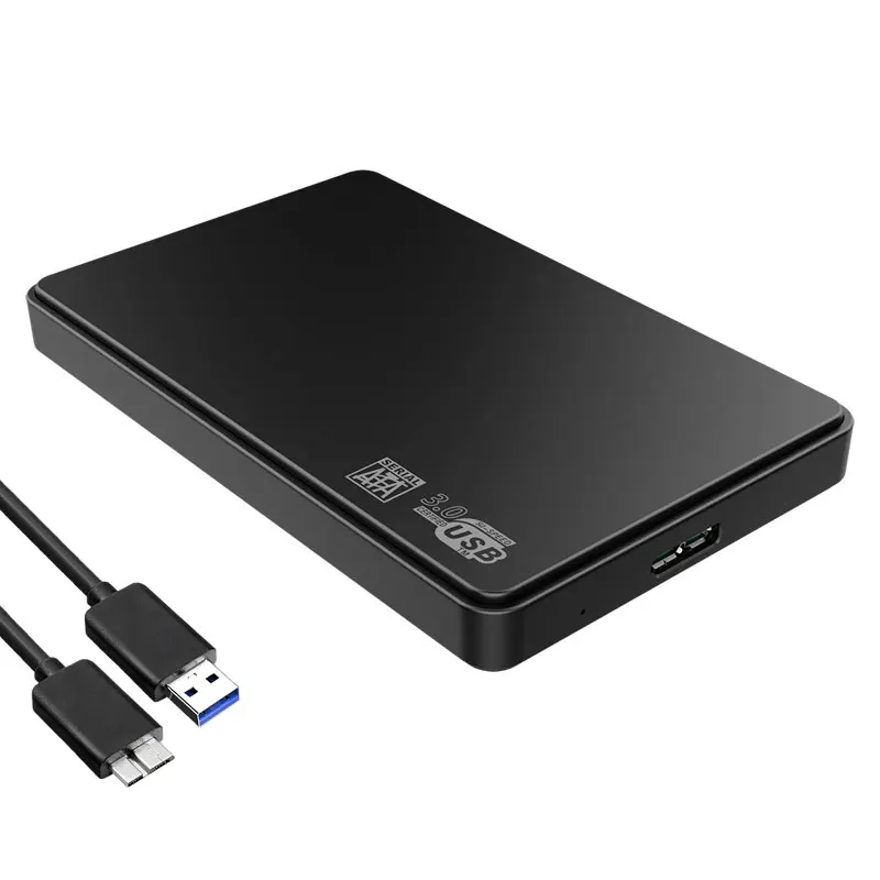 

High Quality Plastic hard disk casing USB 3.0 TO SATA Plug and Play external hdd enclosure for laptop