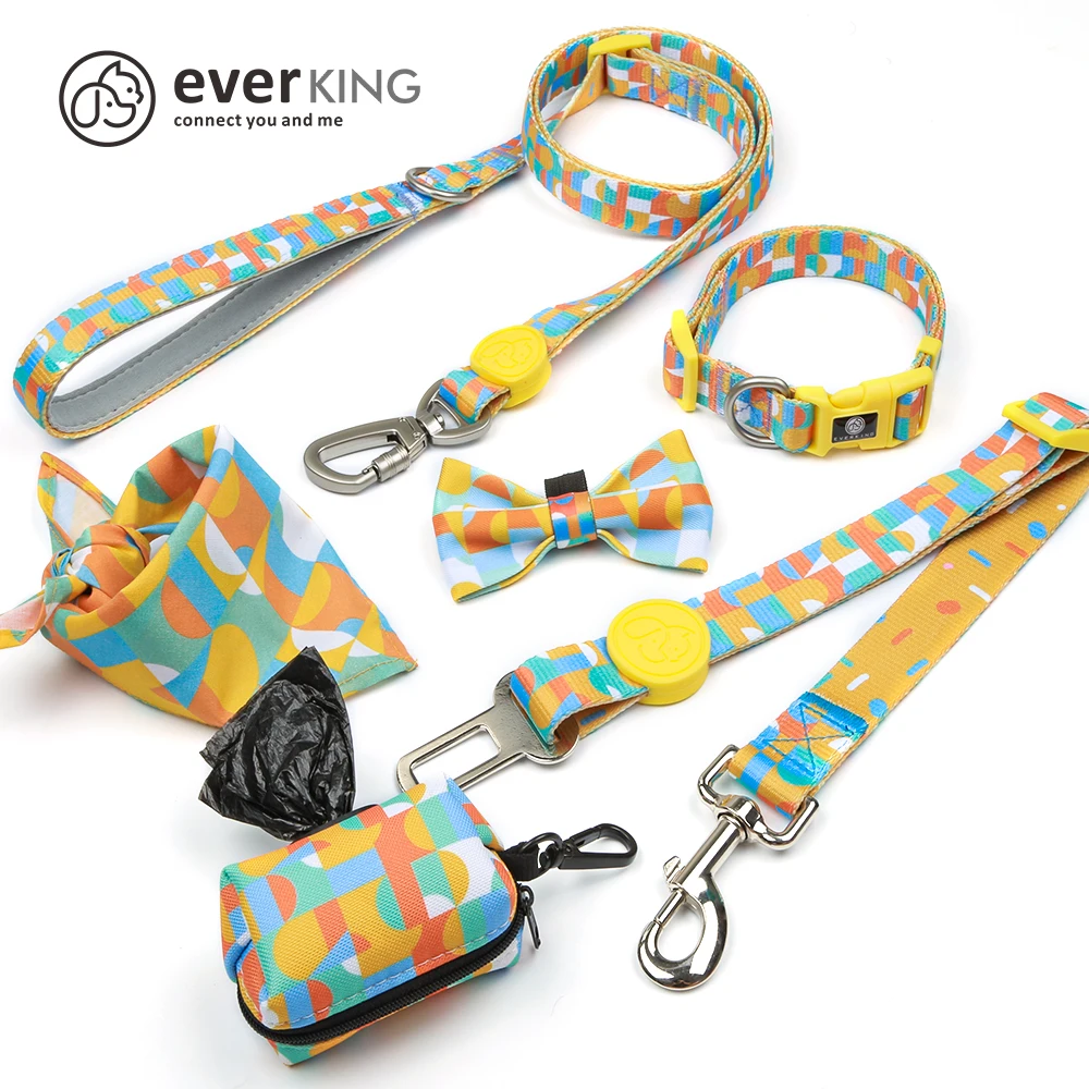 

China factory dog leads and collars set in 6 pcs for pet custom available new dog inventions, As design