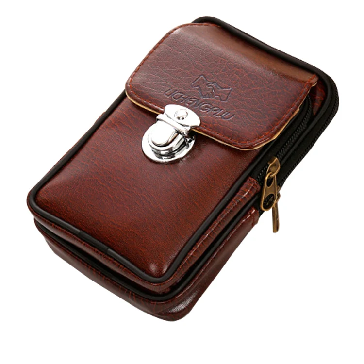 

2020 fashion factory wholesale pu waist bag for man, Black, coffee, custom color