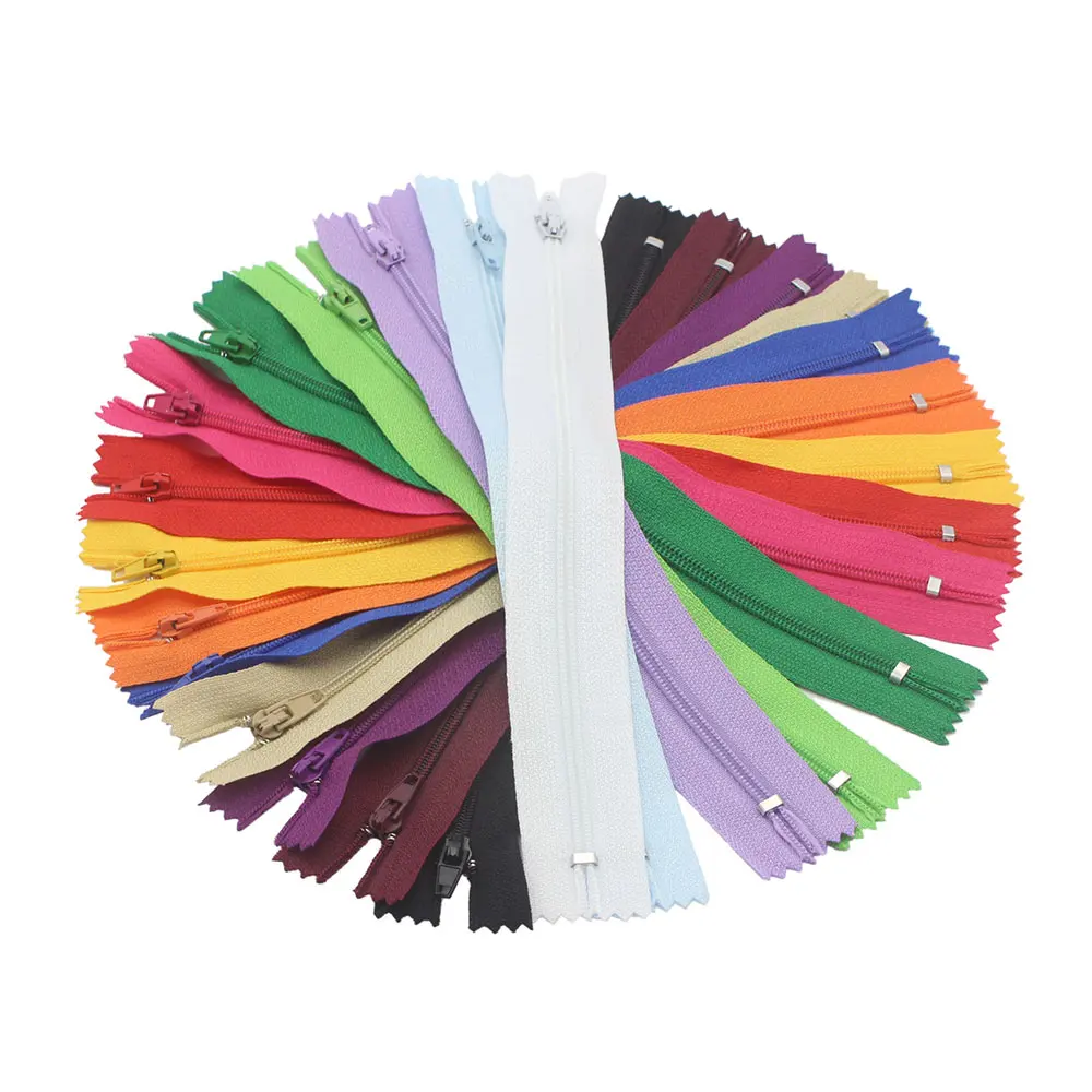 

6pcs 20cm Length Colorful Nylon Coil Zippers Tailor Garment Sewing Handcraft DIY Materials Accessories J0308