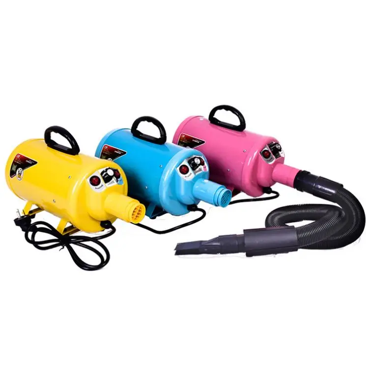 

Pet water stepless speed blower high power mute dog hair dryer large dog dryer, Yellow, pink, blue, black