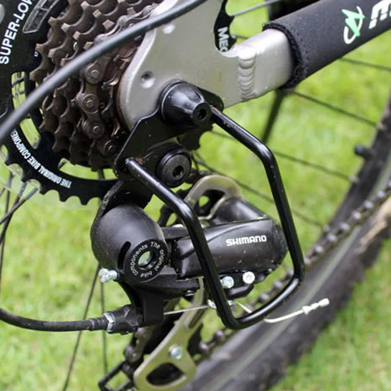 

Adjustable Steel Bicycle Rear Gear Derailleur Chain Guard Protector MTB Road Bike Transmission Protection Cycling Accessories, Black