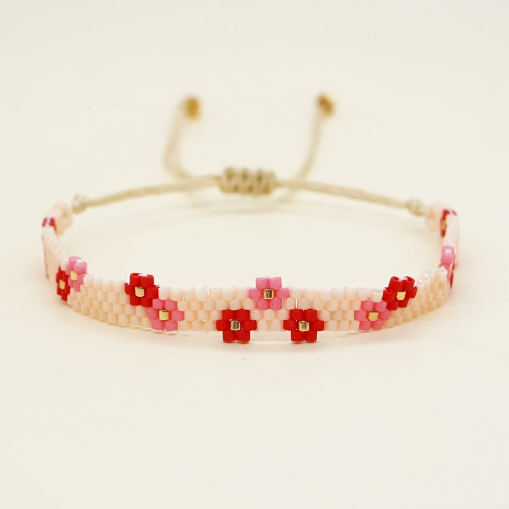 Go2boho Daisy Summer Fashion Flower Pattern Miyuki Bead Bracelet Boho Women Jewelry New In Designer Trendy Jewellery