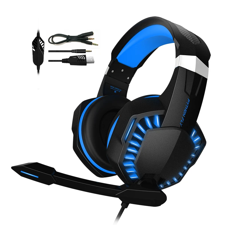 

Free Shipping Audifonos Gamer 71 LED Game Headphone Headset Gaming With Mic And Light For PC