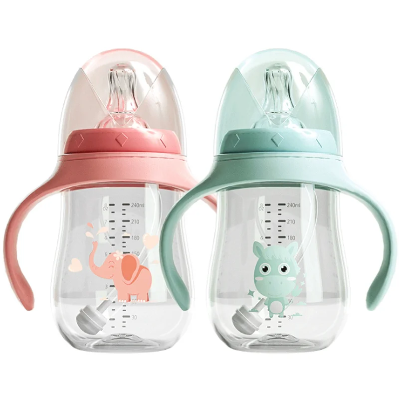 

250ml Babies Milk Bottle BPA Free PP Eco-Friendly Food Grade Custom Logo Silicone Nipple Infant PP Feeding Baby Bottles