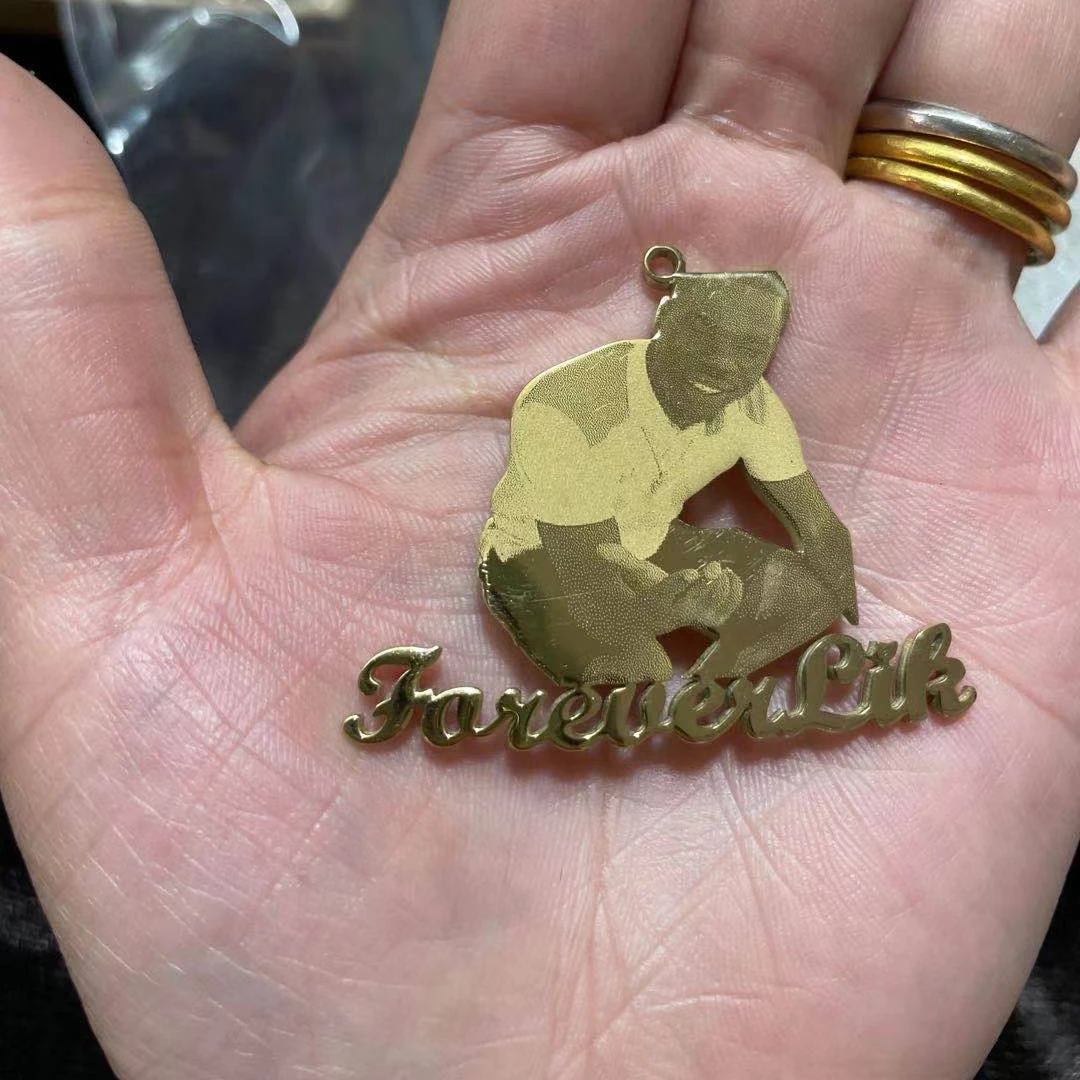 

Custom picture pendant necklace stainless steel custom name necklace