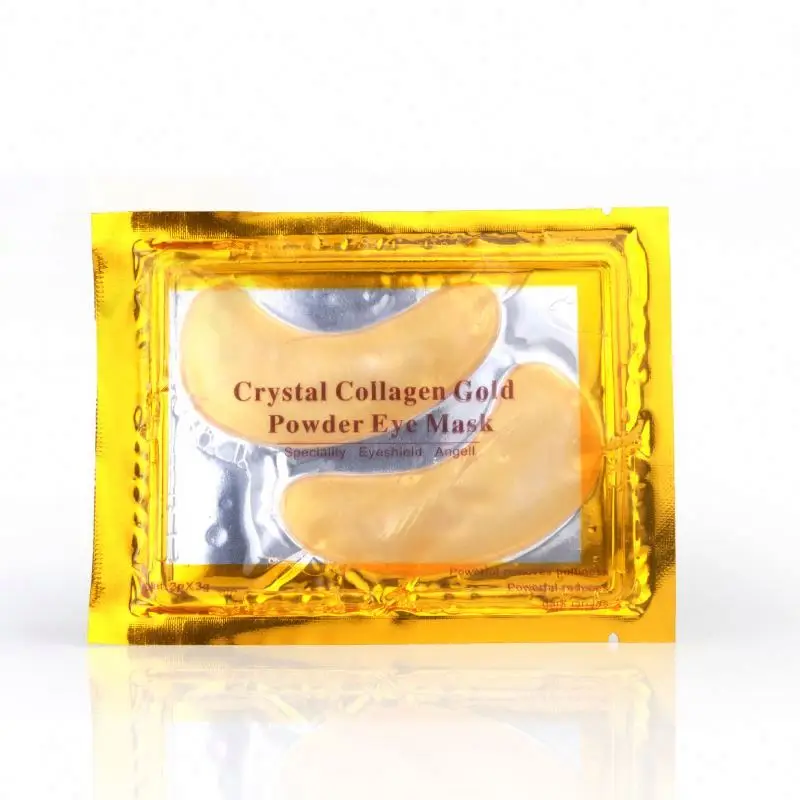 

Pairs Facial Skin Care Products Guangzhou cosmetic manufacturer OEM/ODM 24k eyelid patch gold crystal collagen eye mask and lip