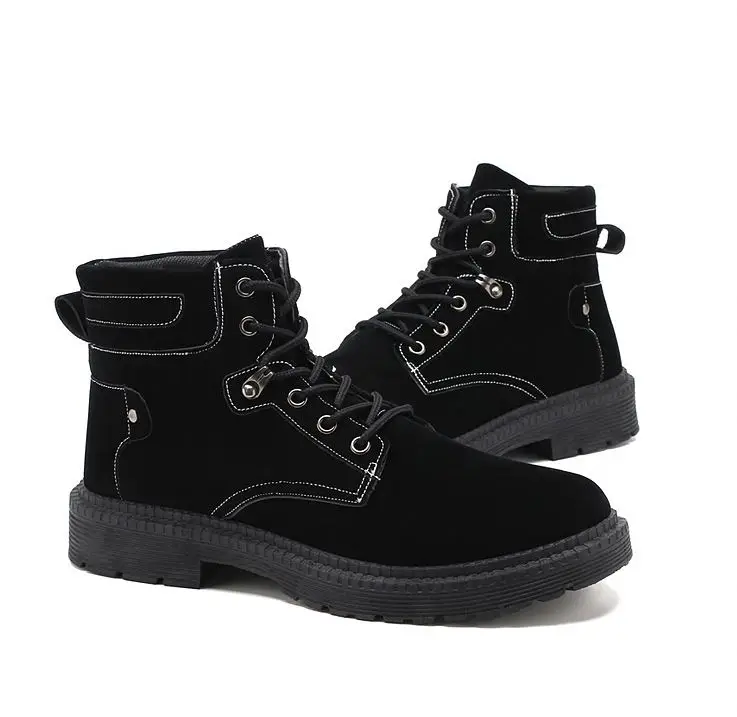 

Military ankle leather boots, Yellow