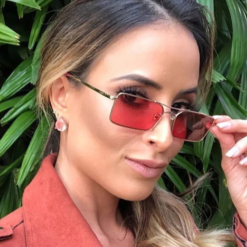 

202 Trendy Top Bar Small Fashion Sunglasses metal sun glasses