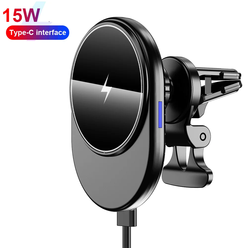 

Best-selling wireless fast mobile phone holder bracket 10w wireless charger car bracket fast Qi wireless car charger, Black