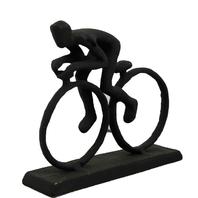 

European cast iron handicraft solo bicycle used to decorate collections, Antique bronze