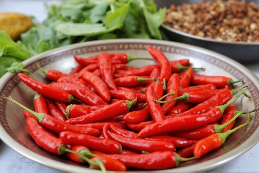 Traditional chile de ristra on a wooden wall