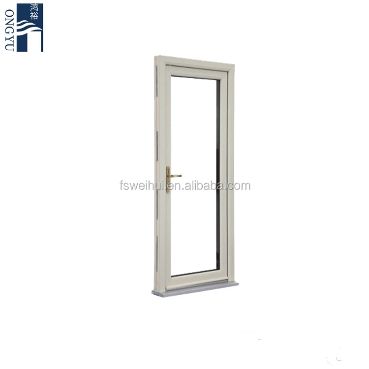 מאוורר קמור כפול Lowe יוקרה מסחרי השפעה זכוכית סגלגל ללא מסגרת משמש קדמי מטבח מודרני Pivot כניסת דלת