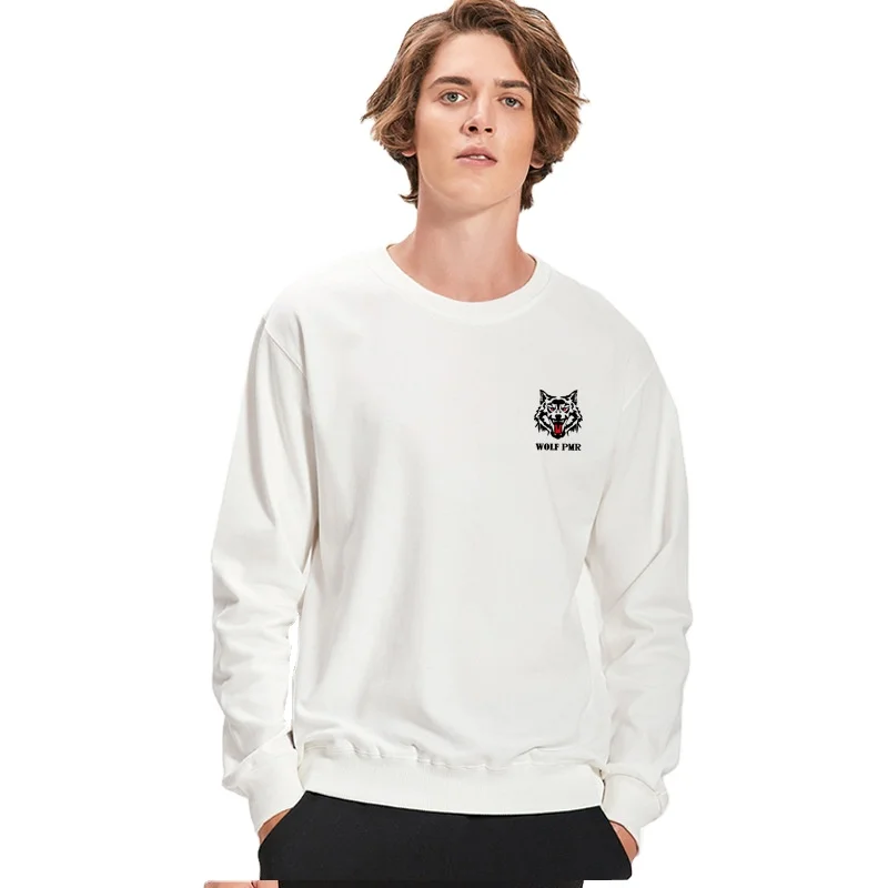 

2021 autumn and winter new cotton men's brand loose printing high street long-sleeved round neck sweater
