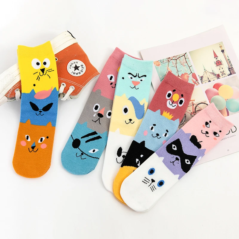 

New kids cute funny fashion cartoon animal soft cotton children young boy tube kids socks