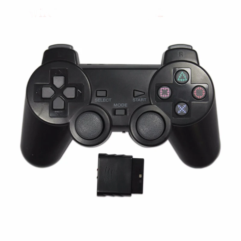 

for ps2 joystick Transparent Color Vibration Control game pad 2.4 G wireless game Controller