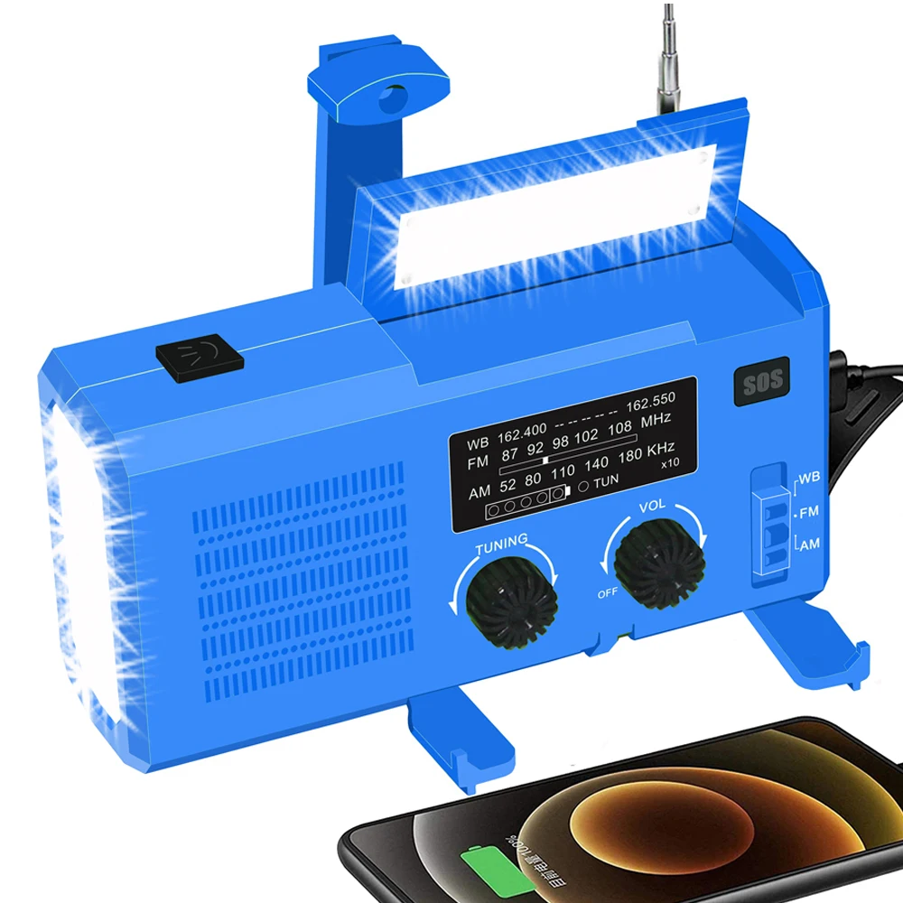 

Notfall Solar & USB Handkurbel Dynamo AM / FM Weather Radio