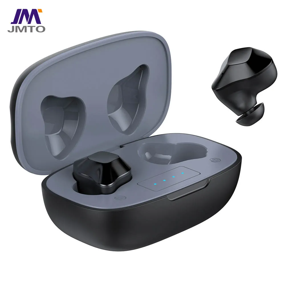 

for iphone and android handsfree blutooth earbud bt v5.0 ipx-5 headset headphone tws in-ear wireless small earphones for sports, Black white