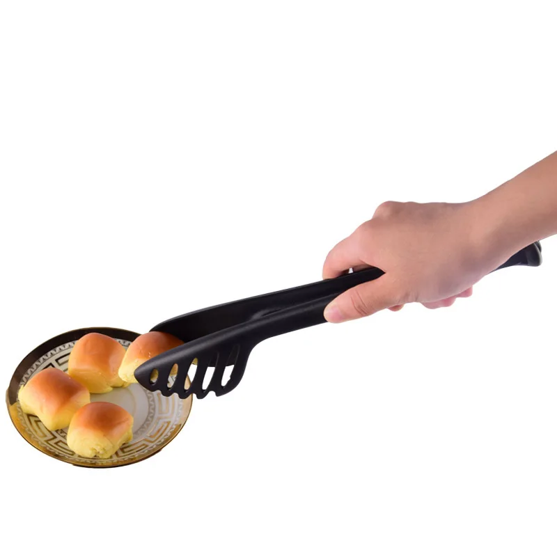 

9 inch Silicone Nylon Noodle Tongs Pasta Spaghetti Tongs Food Clips Stainless Steel Handle Cooking Utensils Kitchen Accessories