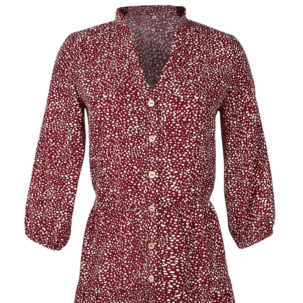 

Independent Design of Cross-border Women's Wear Small Flower Dress