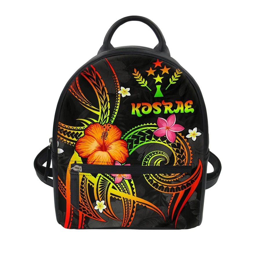 

Kosrae Polynesian Designer Mini Backpacks for women 2021 custom Logo brand PU small Shoulder Bags for girls PU BACKPACK, Customized color