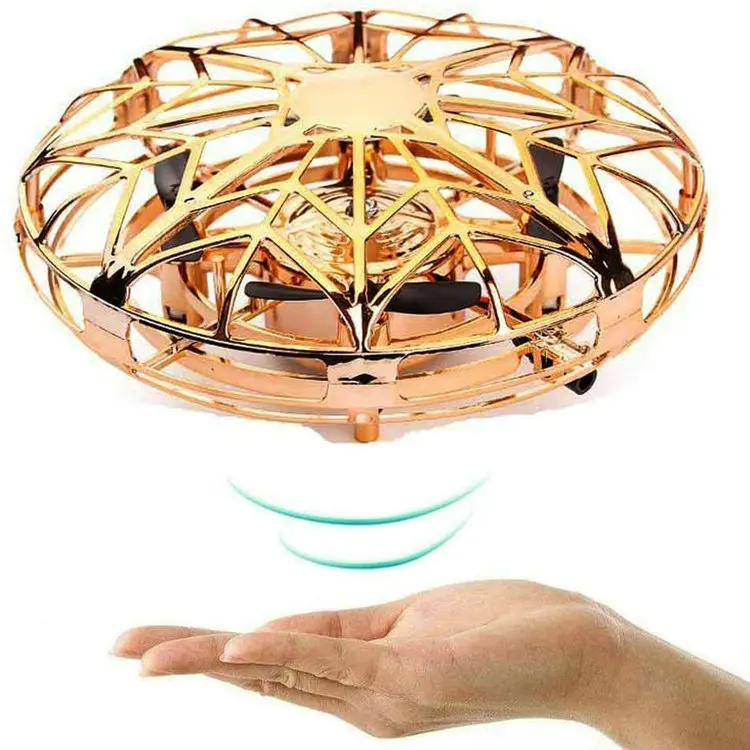 

Hand Control Drones for Kids or Adults - Hands Free Mini Drone, Easy Indoor Mini UFO Flying Ball Gift Toys for Boys and Girls, Red/blue/golden