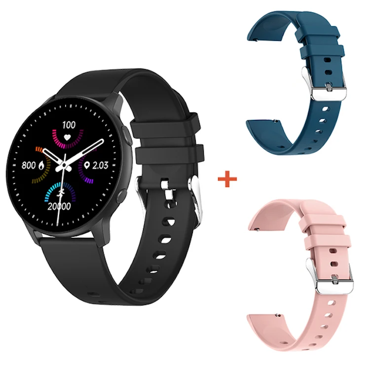 

1.28inch Round Shape MX1 Sport Fitness Smart Watch Tracking Heart Rate Blood Pressure Sp02 Men Women Health Bracelets