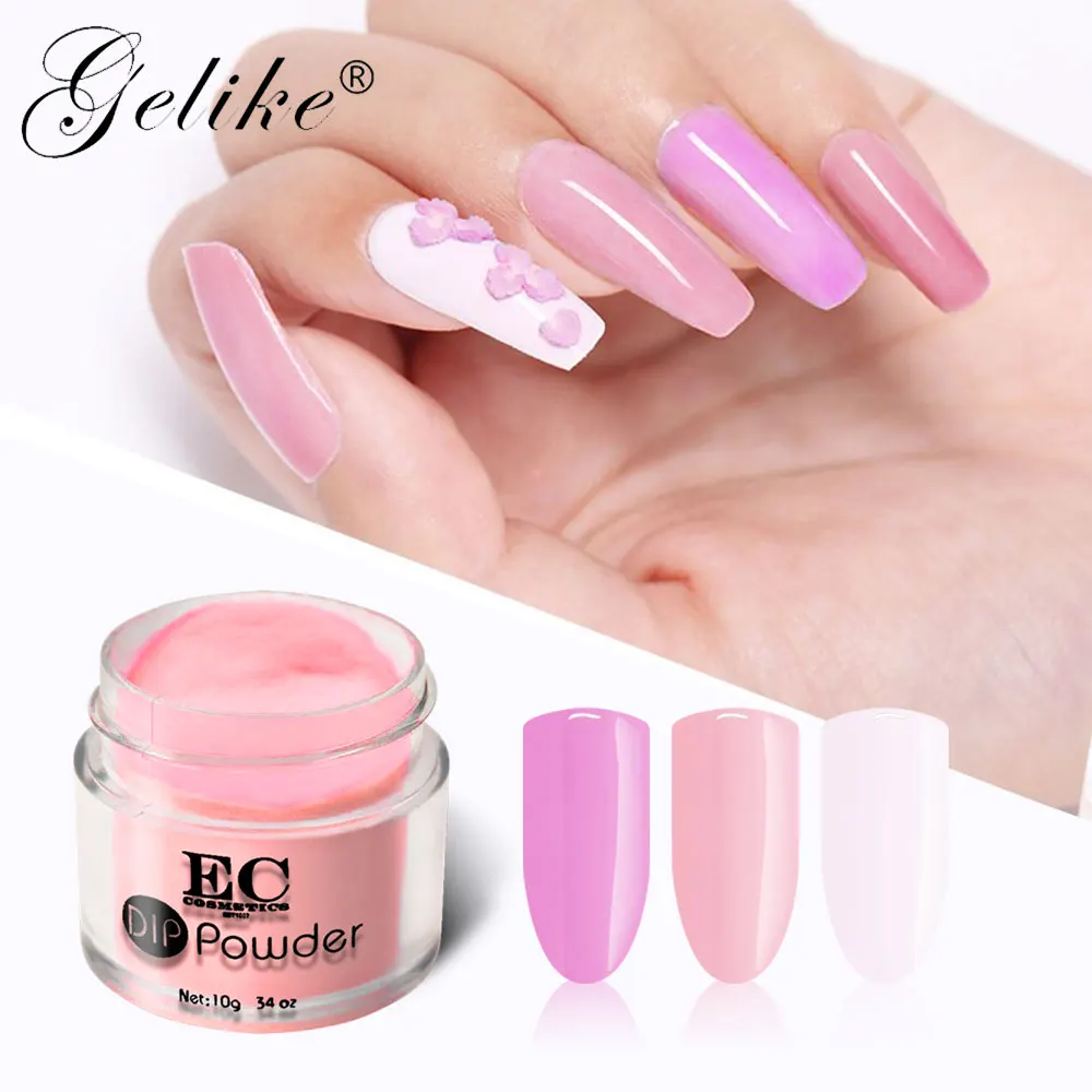 

EC cosmetics supplies set bulk no primer mirror clear color acrylic powder dip nail polish kit dipping powder nails system
