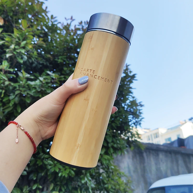 

BPA Free Bamboo Tumbler 20Oz Stainless Steel Vacuum Insulated Tumbler 3D UV 5D printing wooden eco Friendly