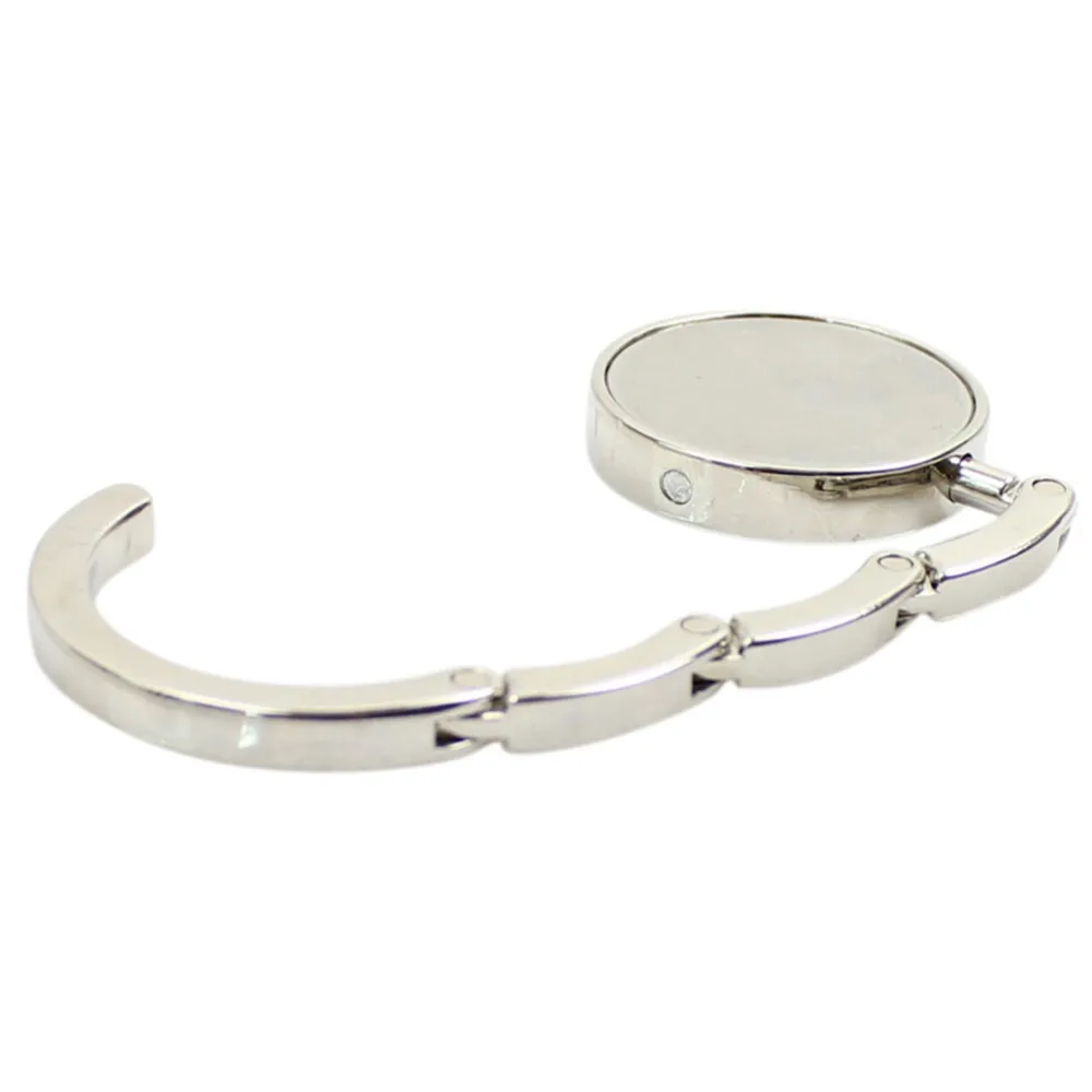 

1Pcs Table Hook Unique Folding Crystal Alloy Purse Handbag Bag Portable Hanger Hook Holder