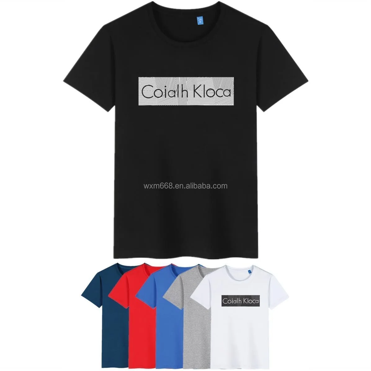 

Wholesale New Fashion Short Sleeve Letter Printing High Quality Men Cotton T Shirt