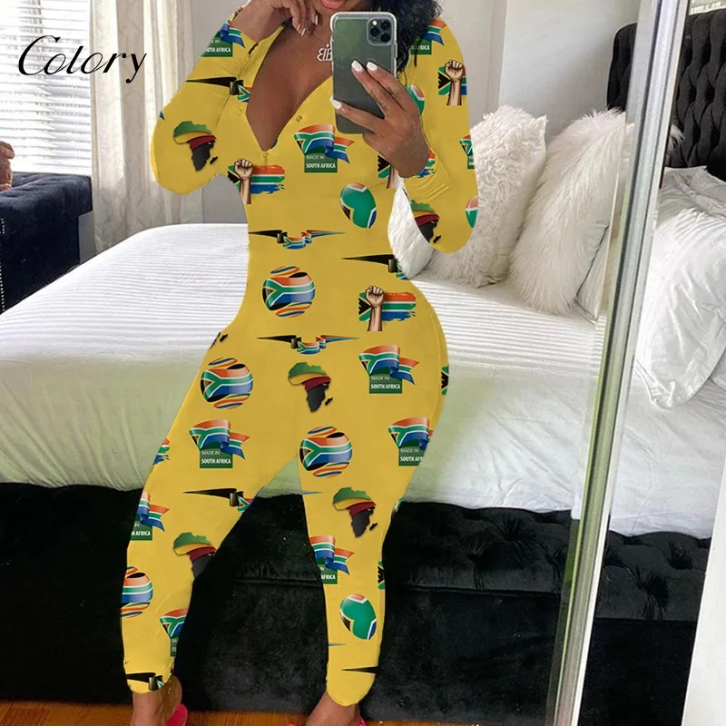 

Colory Sexy Fitted Bodycon One Piece Lucky Label Jumpsuits And Rompers Women 2021 Clothing, Customized color