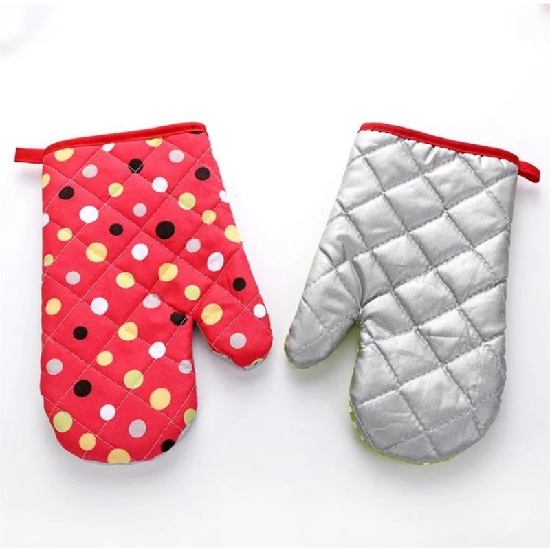 

6 Colors Baking Oven Gloves Durable Microwave Heat Proof Resistant Glove Colorful Heat Insulation Oven Mitts Bakeware Gloves