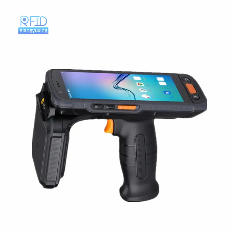 

Handheld rfid reader 5.5 inch Android 11 9000mAh Impinj E710 long range uhf rfid reader scanner