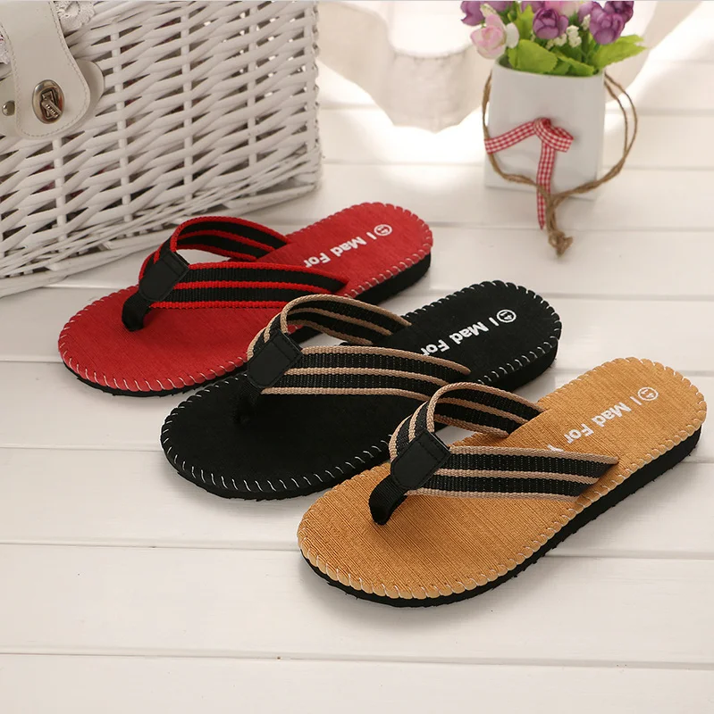 

New Fashion Summer Sandals EVA Flip Flops Custom Logo Beach Slippers for Men