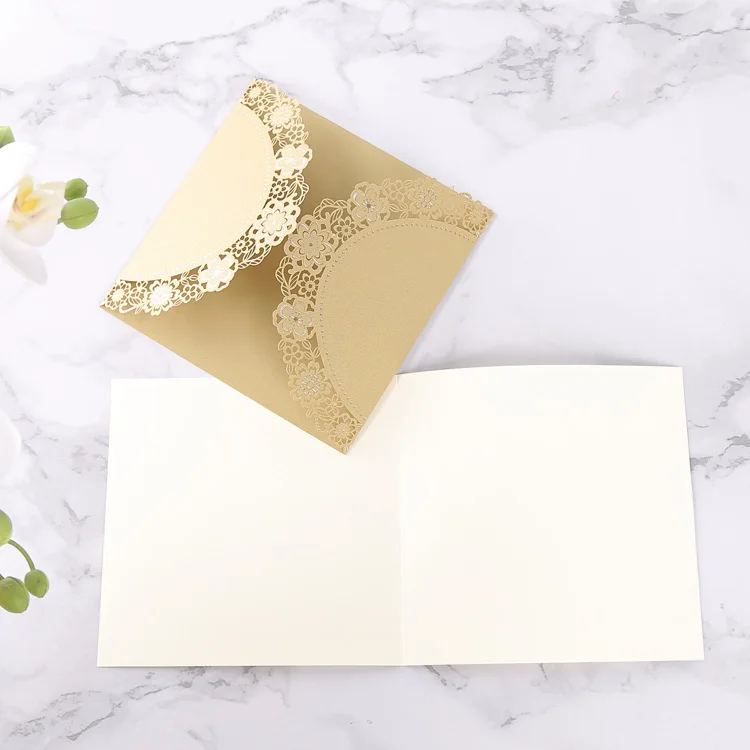 Golden lasercut wedding invitations card luxury,latest gold custom luxury wedding invitation for laser cut wedding invitation