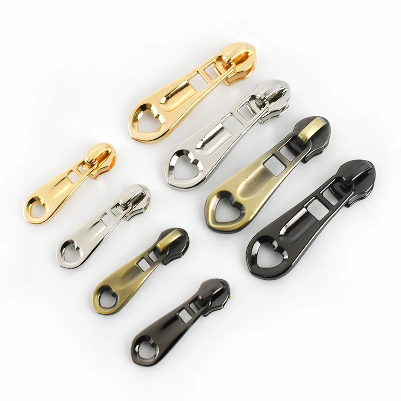 

Deepeel ZT169 3#5# Clothing Sewing Accessories Zipper Sliders for Nylon Zippers Heart Shape Zipper Puller