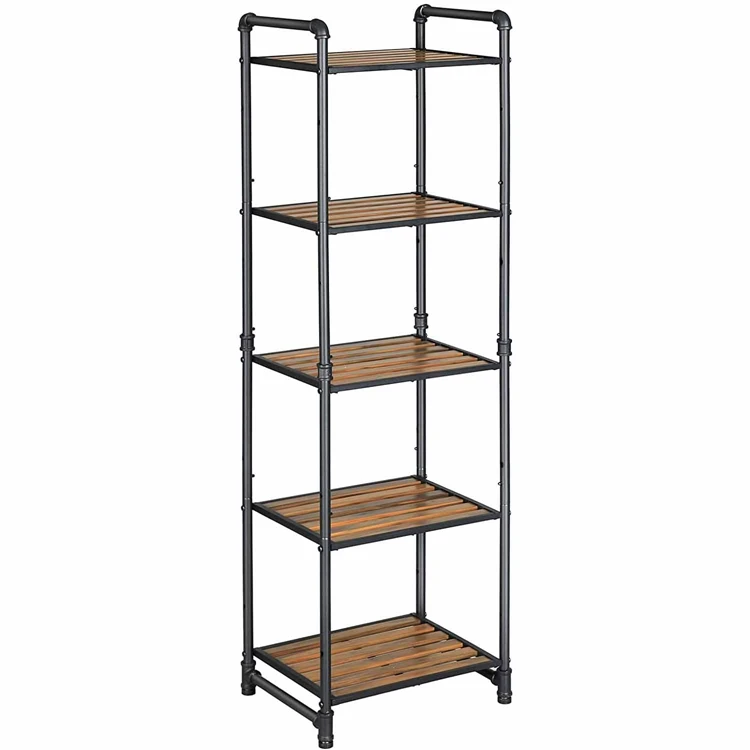 Bookcase Wooden Bookshelves Steel Expandable Bookshelf Stainless With Table