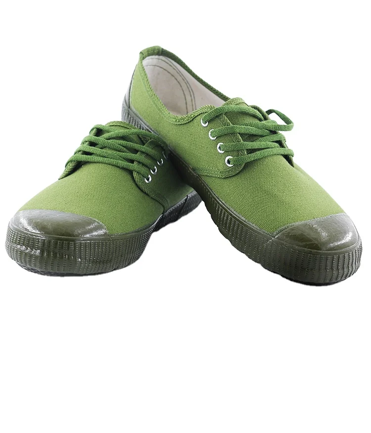 

Factory direct sales low-help student military training labor shoes work labor insurance army rubber yellow sneakers wholesale, Green