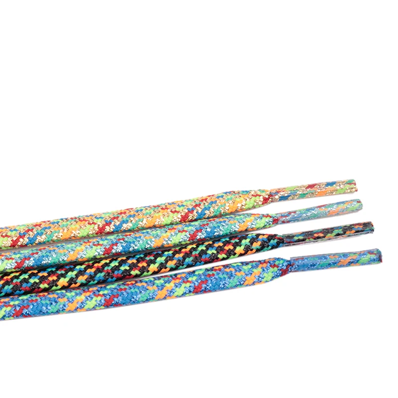 

Weiou Manufacturer Wholesale Polyester Insert Gold Shoelaces 140 cm Metal Drawstring Custom High Quality Casual Shoelaces
