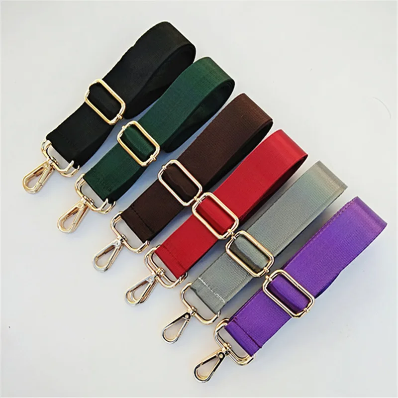 

New Adjustable Pure color Webbing Bag Strap Shoulder Replacement belt