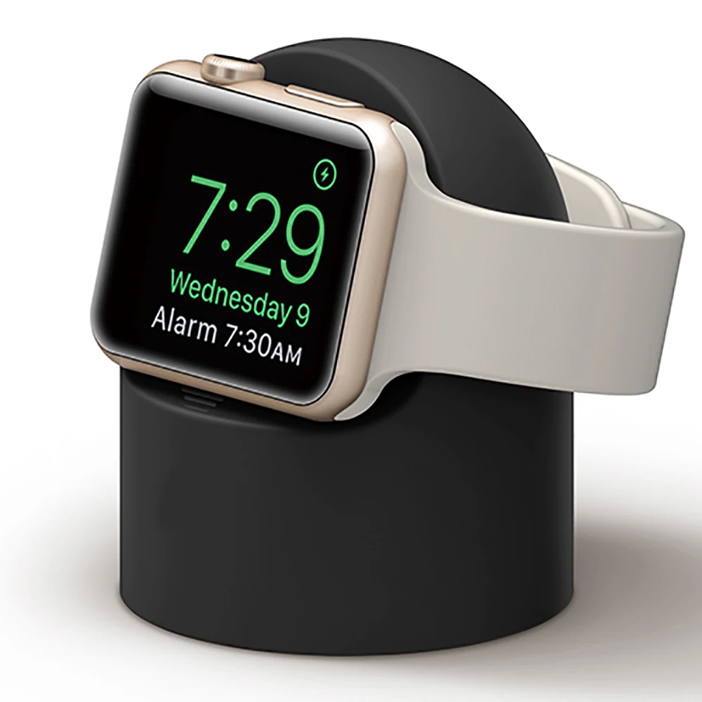 

Free Shipping 1 Sample OK New Arrival 2021 Silica Gel Smart Watch Support Minimalism Smartwatches Holder For Apple Watch