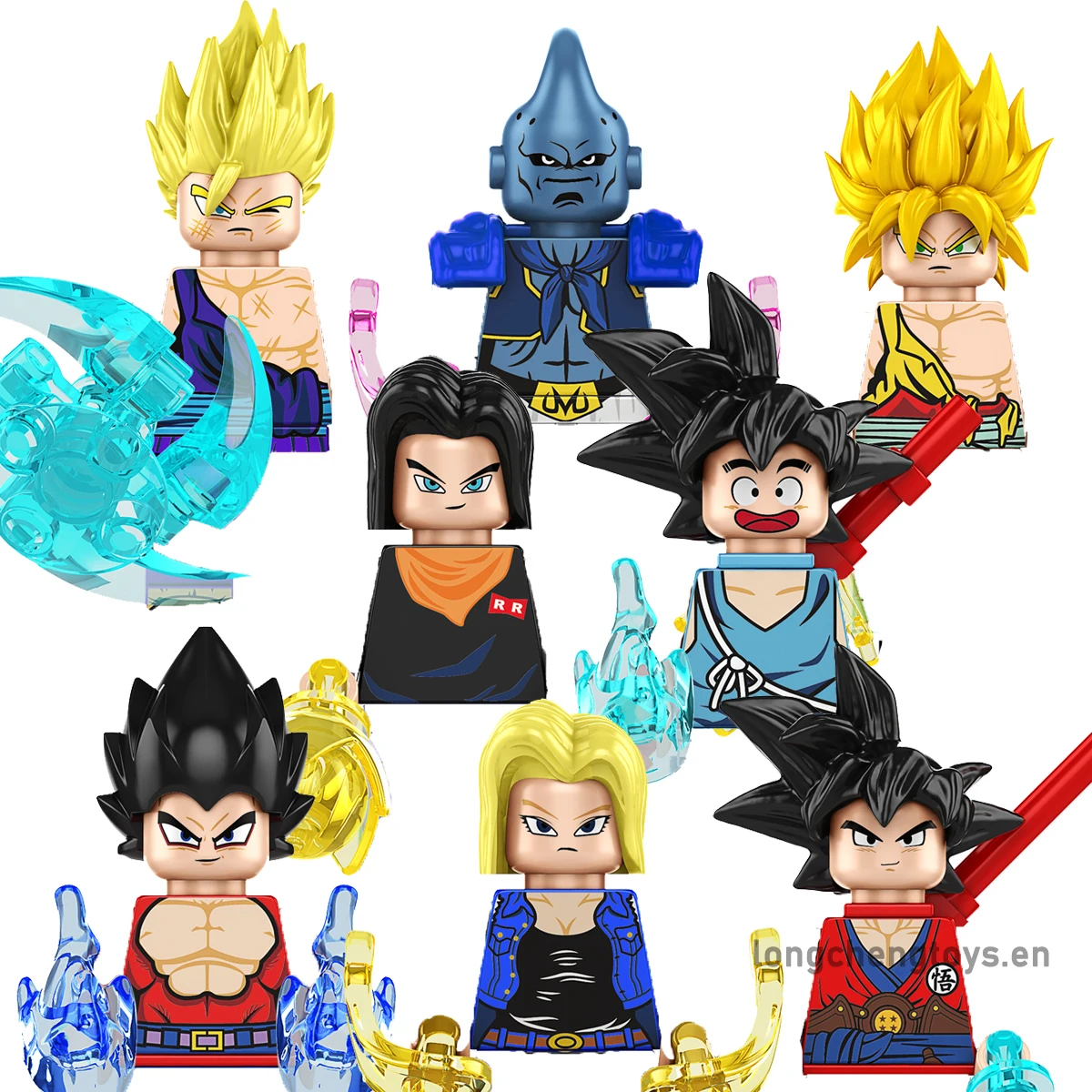

DBZ Japanese Anime Dragon Son Goku Gohan Majin Buu Android 17 Vegeta IV Ball Z Building Blocks Figures For Children Toys KF6195