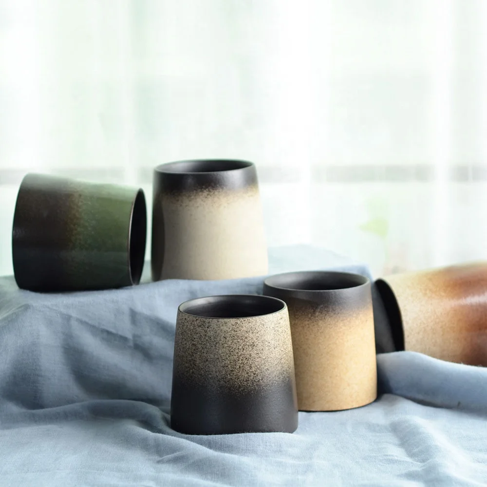 

Japanese Frosted Gradient Retro Ceramic Cup Mug