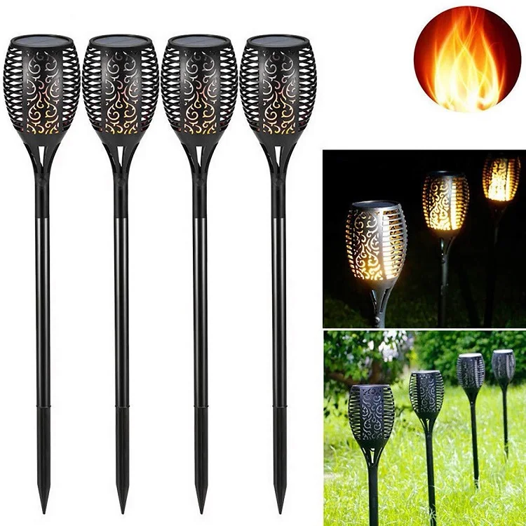 Factory Outlet On Sales High Quality Decoration Festival Waterproof LED Outdoor Flame Solar Garden Light