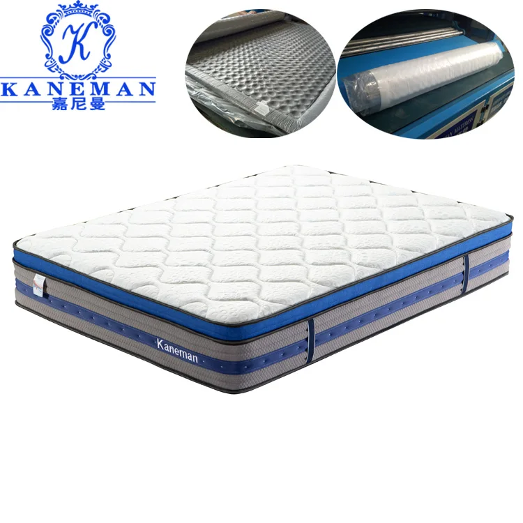 

Cooling fabric high end king size visco gel memory foam pocket spring bed mattress vacuum roll in carton box