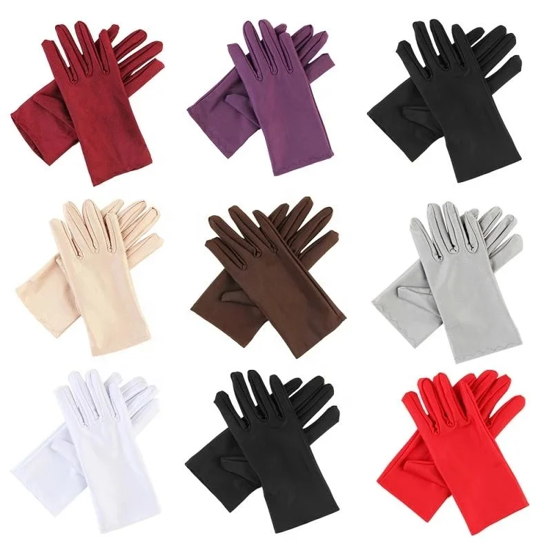 

RY Summer Sexy Gloves Fashion Women With Sun UV Protection Driving Glove Autumn Elastic Thin Etiquette Mitten, Same as picture